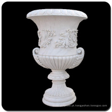 Pote de plantador de mármore branco China VFP-006L